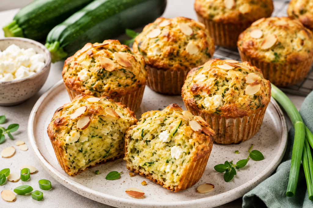 Zucchini Feta Muffins