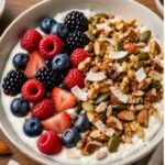 Beeren-Joghurt mit selbstgemachtem Nuss-Crunch