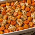 Hähnchen-Karotten-Kürbis-Auflauf mit Babyspinat