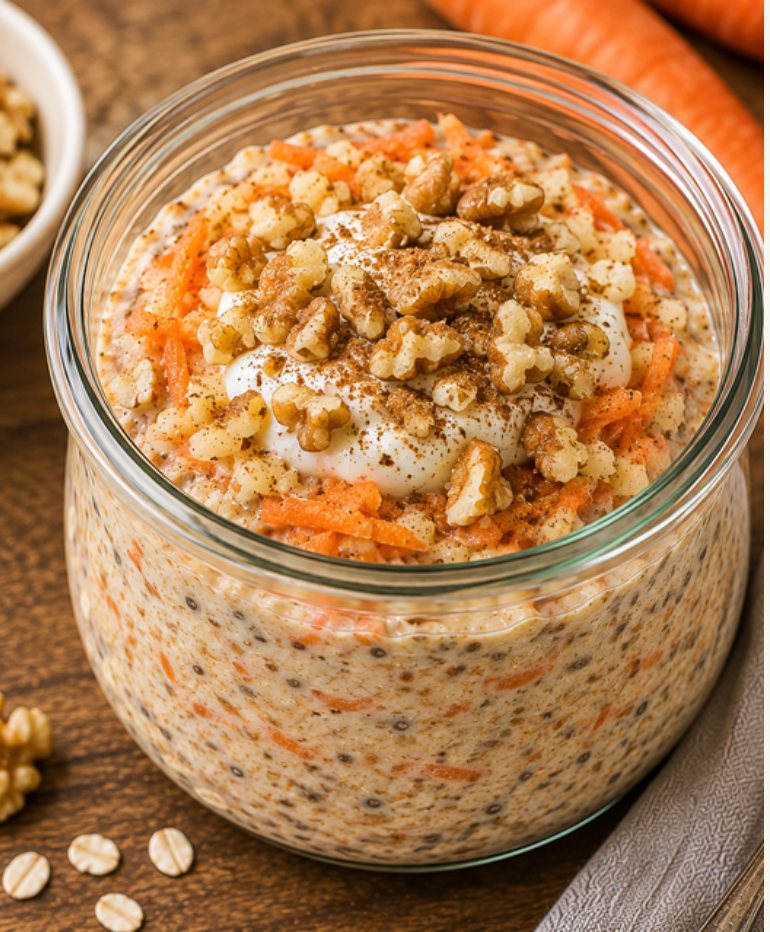 Karottenkuchen-Overnight-Oats
