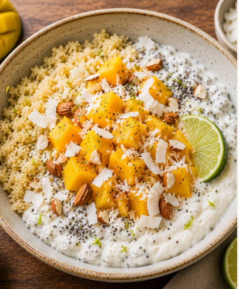 Mango-Kokos-Quinoa-Bowl