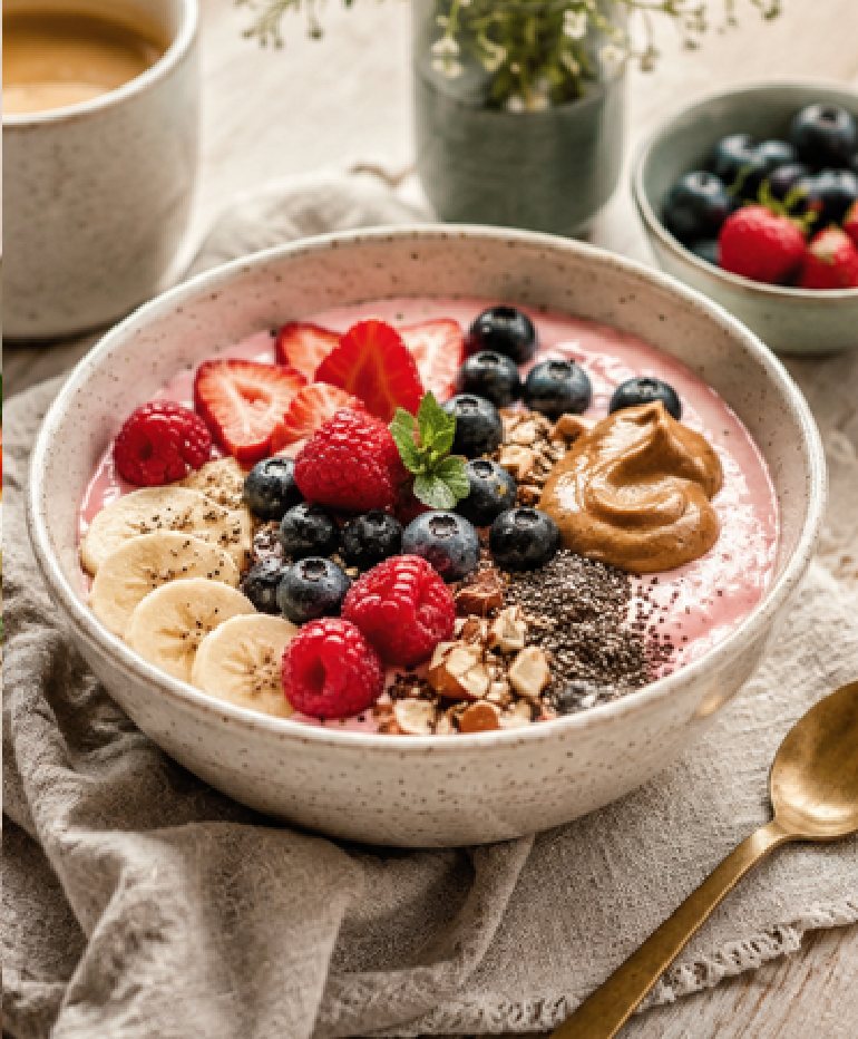 Protein-Bowl mit Beeren