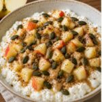 Quark-Apfel-Frühstück mit Kürbiskernen