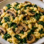 Spinat-Pilz-Rührei